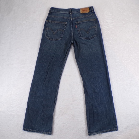 Levis 527 Boot Cut 16 Regular 28X28 Distressed Blue Wash Women's Jeans - Picture 11 of 11